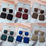 Velvet party wear earrings