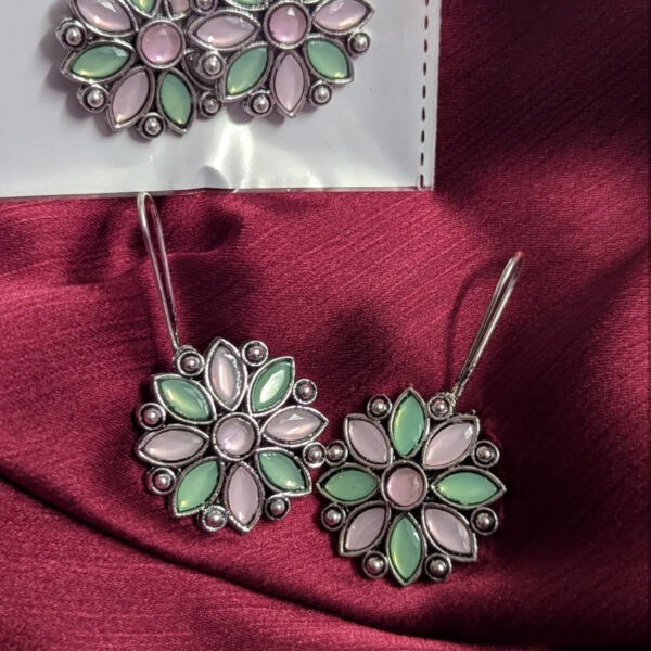 Oxidized earring