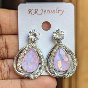 Dual tone party wear earring