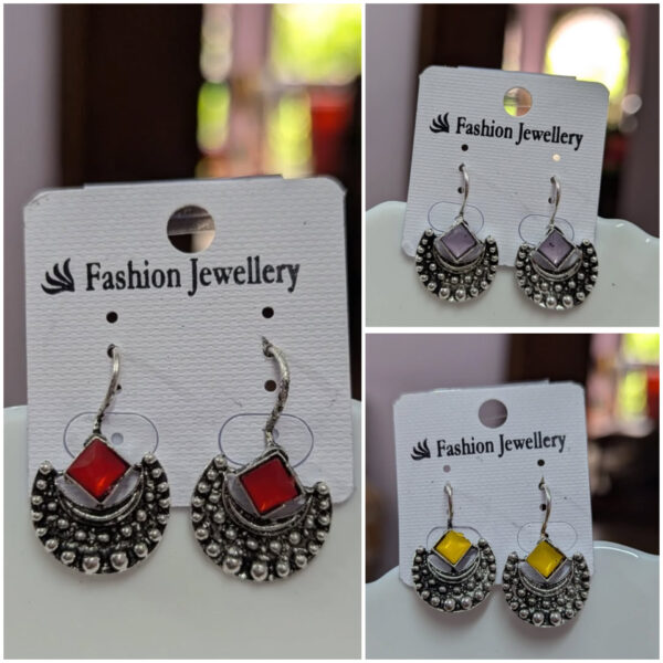 Oxidised earrings