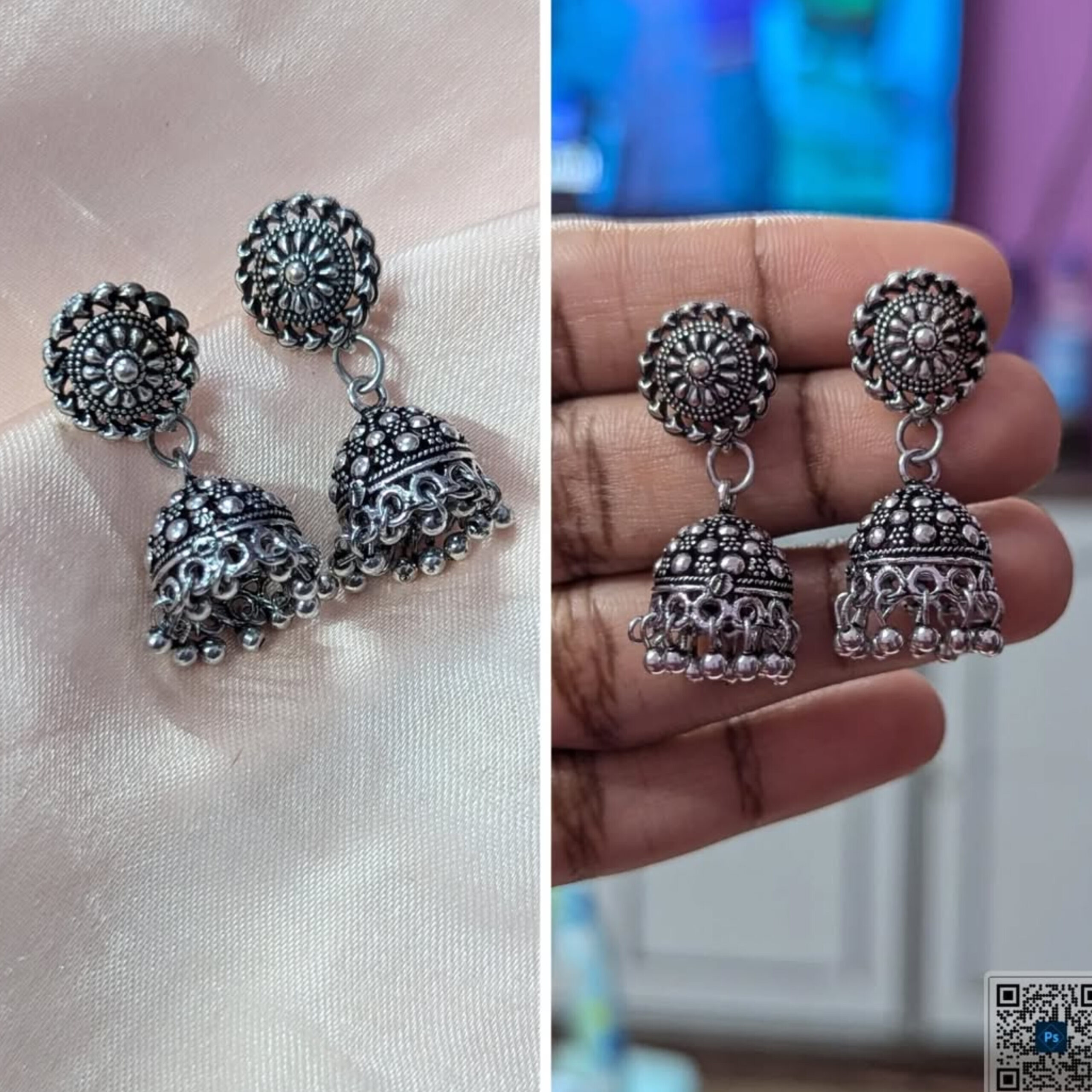 Oxidized Jhumka