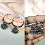 Loop Oxidized Jhumka
