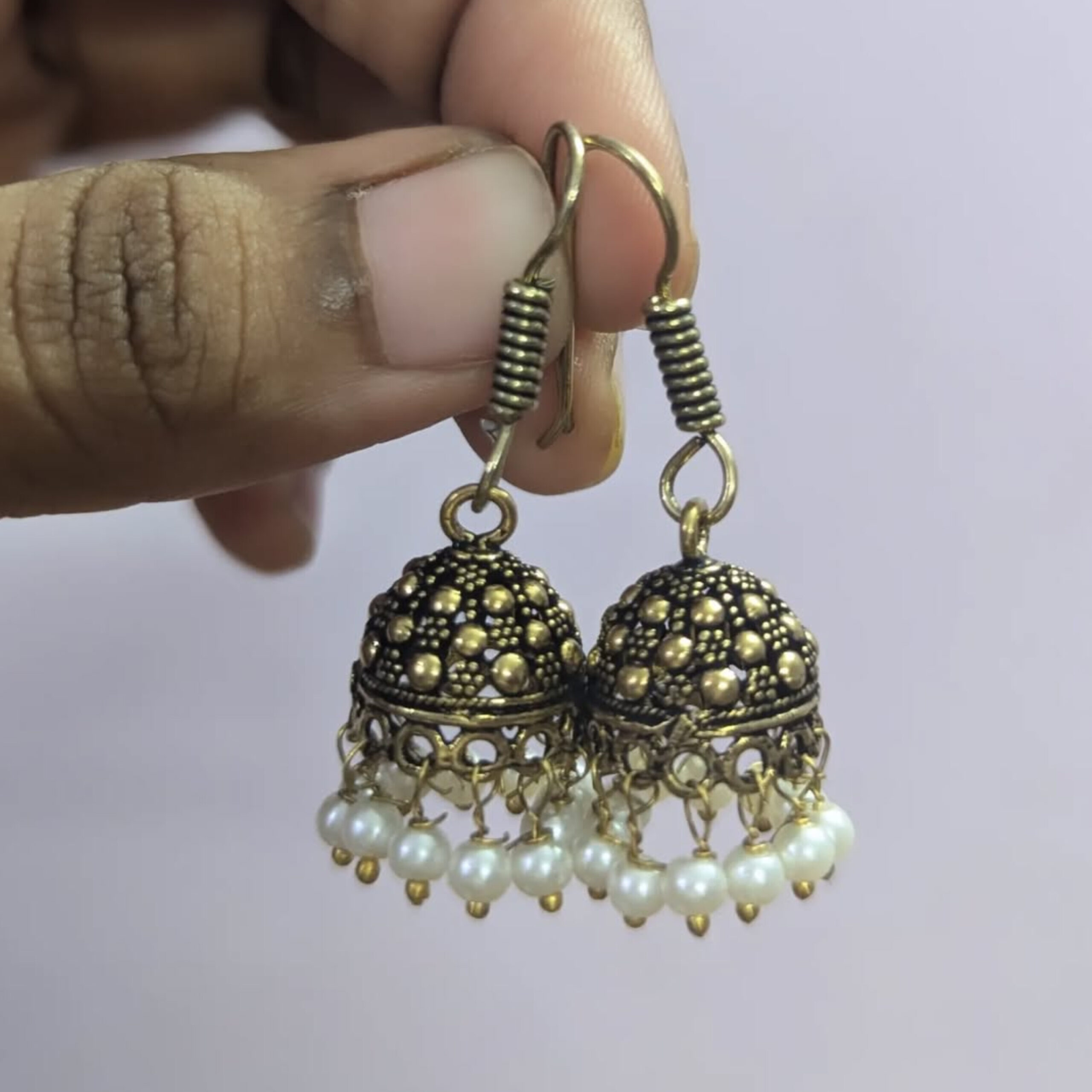 Mehandi Gold Jhumka