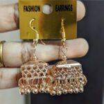 Weightless jhumka – Rose gold