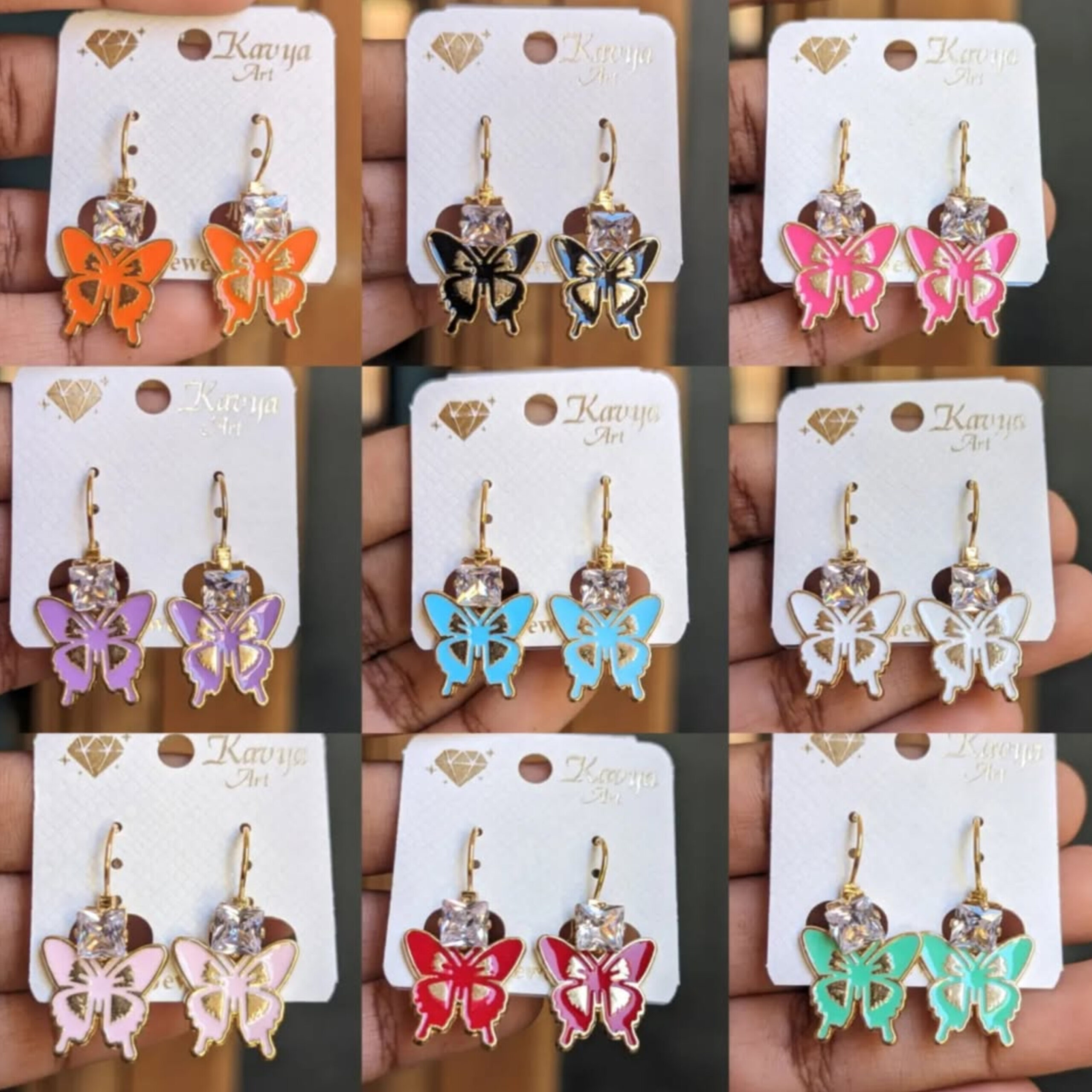 Butterfly Leverback Earrings