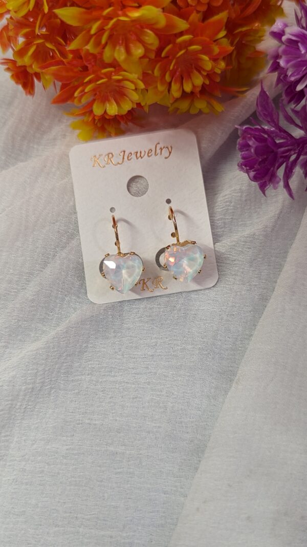 Dual Color Leverback Earring