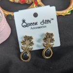 Oxidized earring_Black