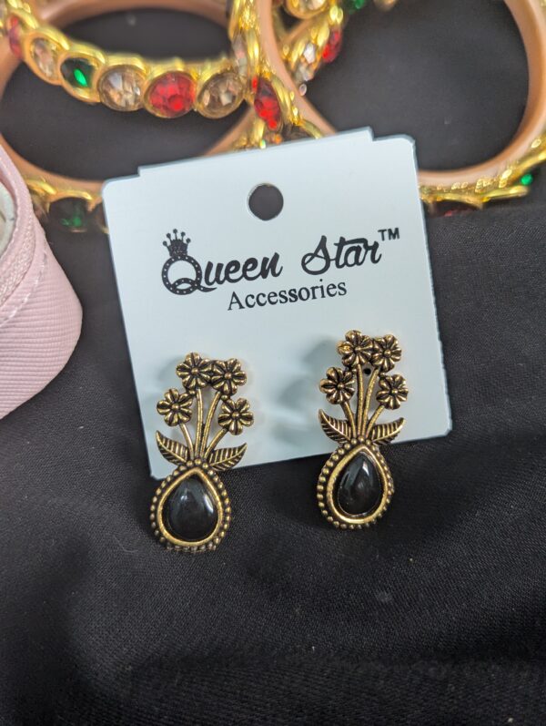 Oxidized earring_Black