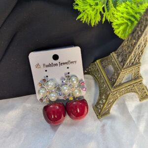 Cherry party wear studs