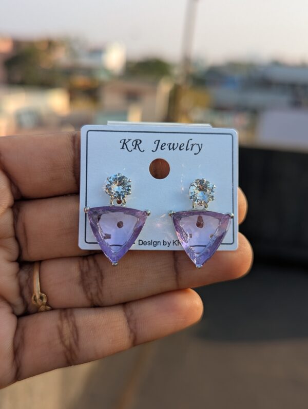 Crystal Drops Party Wear Earrings