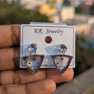 Crystal Drops Party Wear Earrings