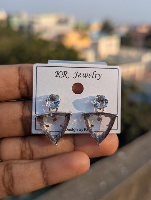Crystal Drops Party Wear Earrings
