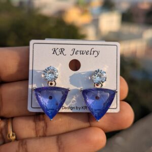 Crystal Drops Party Wear Earrings