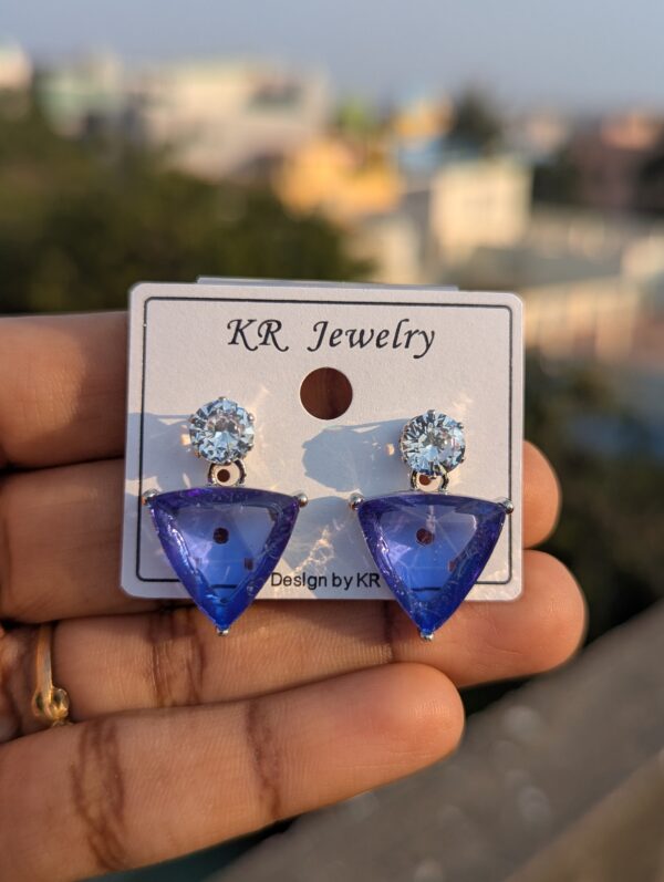 Crystal Drops Party Wear Earrings