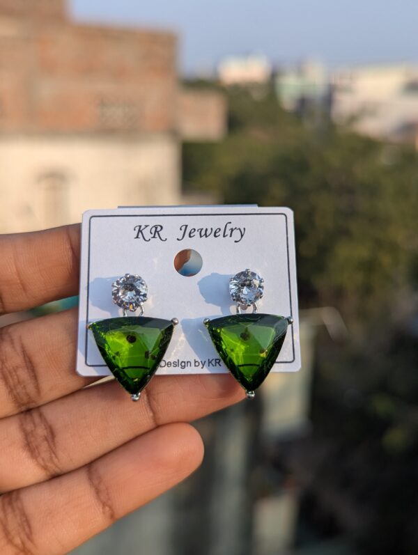 Crystal Drops Party Wear Earrings