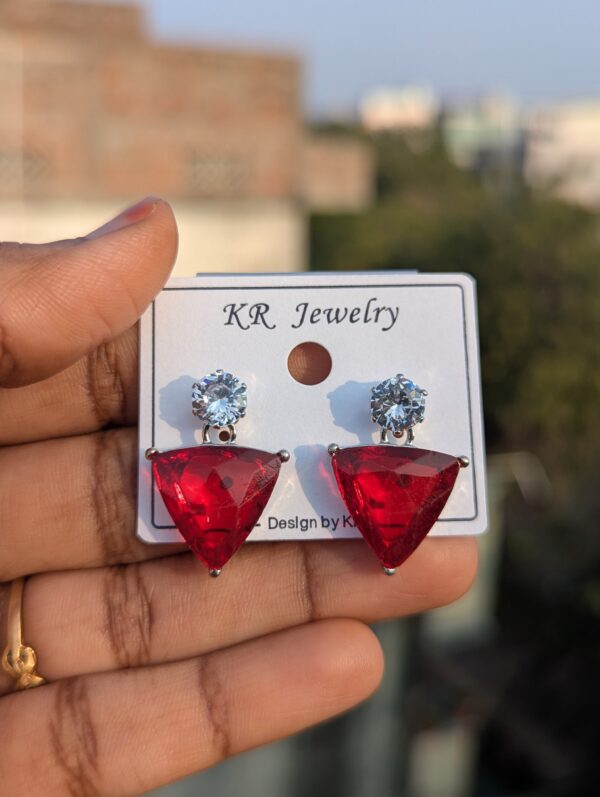 Crystal Drops Party Wear Earrings