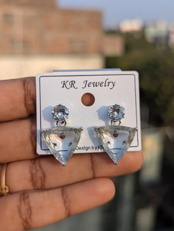 Crystal Drops Party Wear Earrings