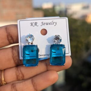 Crystal Drops Party Wear Earrings