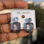 Crystal Drops Party Wear Earrings