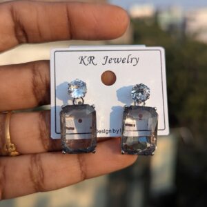 Crystal Drops Party Wear Earrings