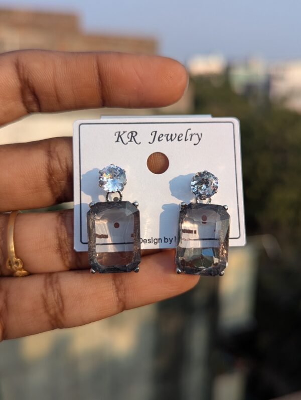 Crystal Drops Party Wear Earrings