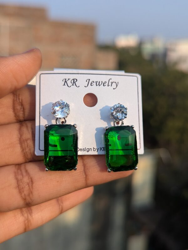 Crystal Drops Party Wear Earrings