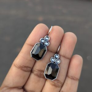 Oxidized Hook Earrings