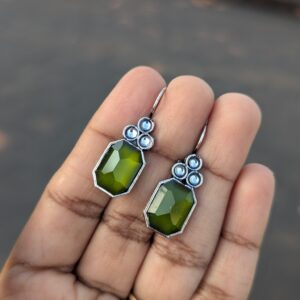 Oxidized Hook Earrings