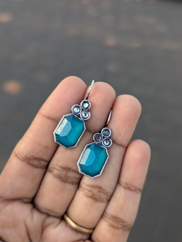 Oxidized Hook Earrings