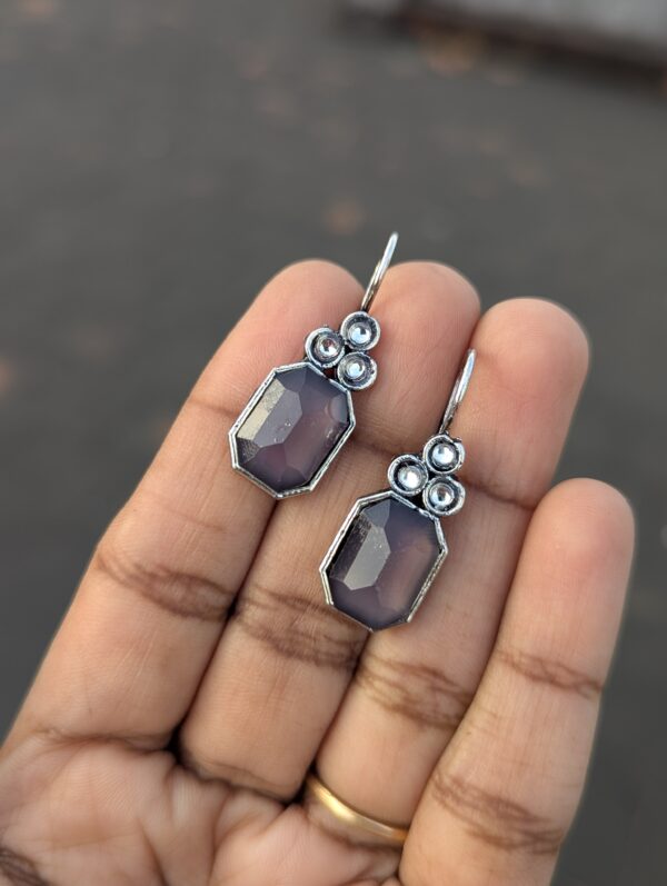 Oxidized Hook Earrings