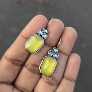 Oxidized Hook Earrings