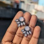 Oxidized Hook Earring