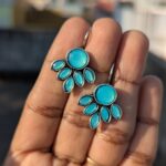 Oxidized Hook Earring