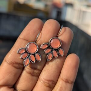 Oxidized Hook Earring