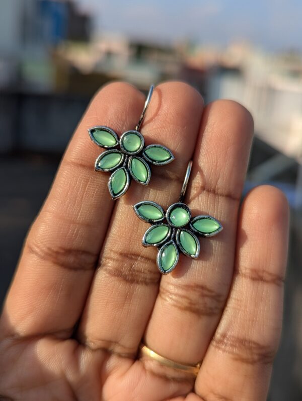 Oxidized Hook Earring