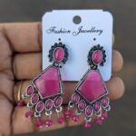 Oxidized Stud Earring