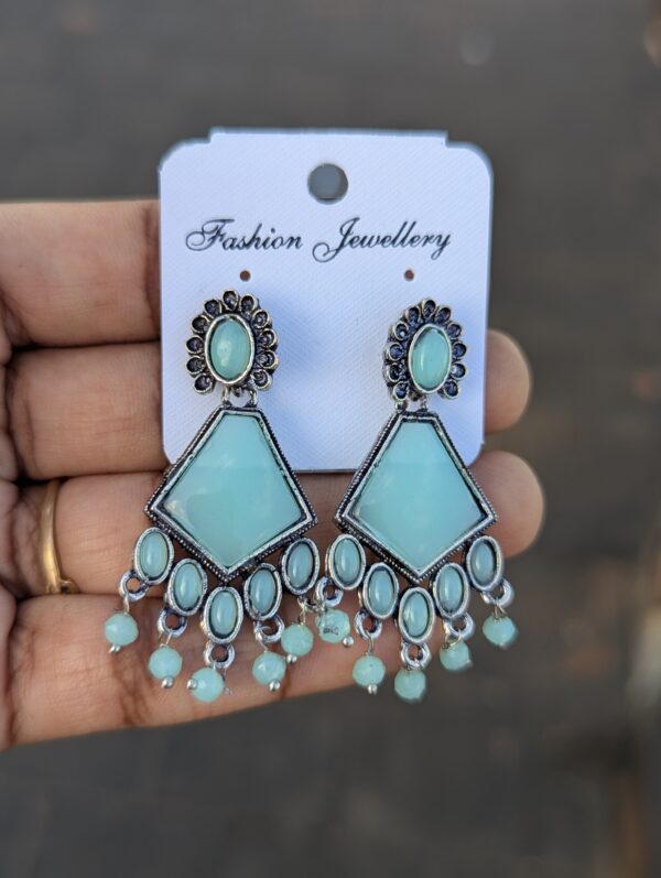 Oxidized Stud Earring