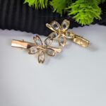 Gold plated stone alligator clips