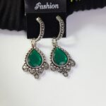Oxidized Stud Type Earring