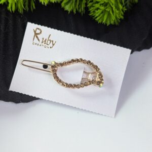 Korean Gold-stone Lock Hair Clips