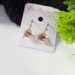 Stone Leverback Earring