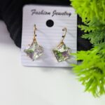 Single Stone Leverback Earrings