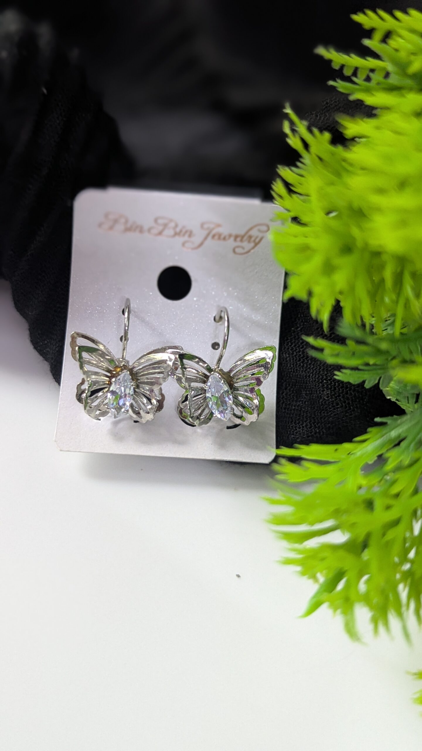 Butterfly Leverback Earrings