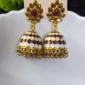 Festive Meenakari Jhumka