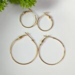 Plain Gold Hoop Earring