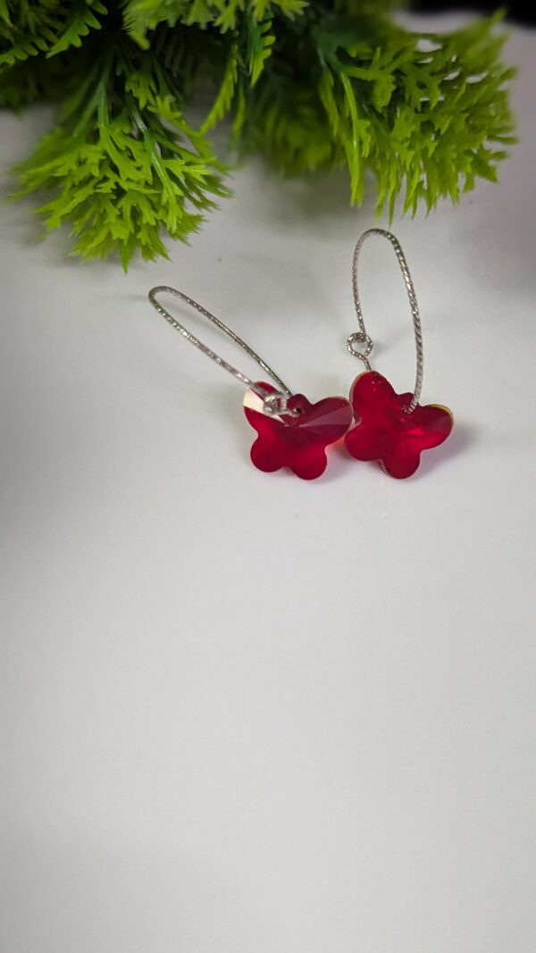 Crystal Drops Hoop Earrings