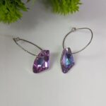 Crystal Drops Hoop Earrings