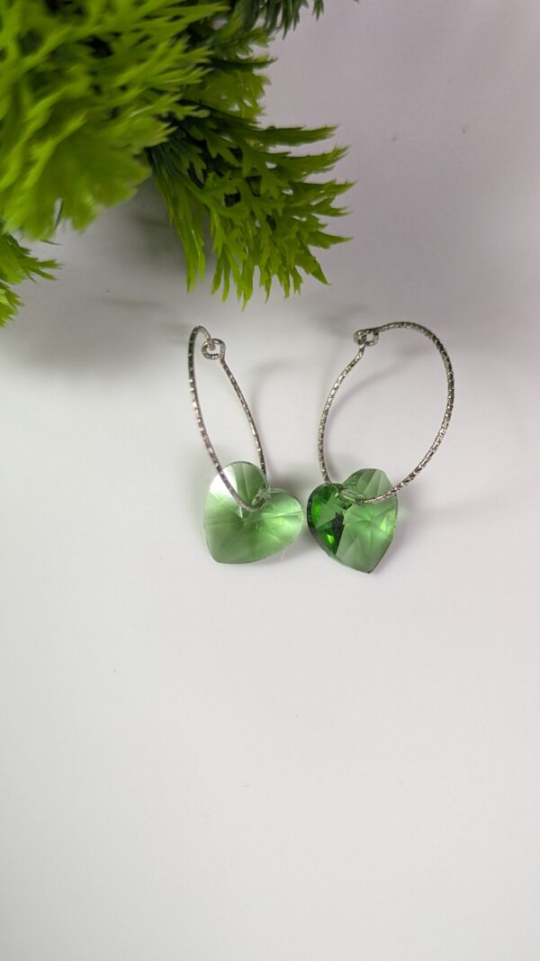 Crystal Drops Hoop Earrings