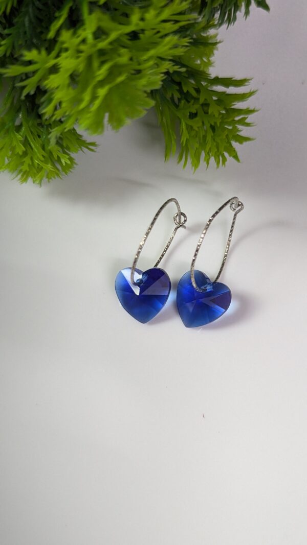 Crystal Drops Hoop Earrings