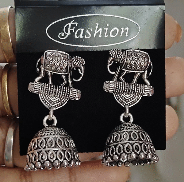 Silver Jhumka